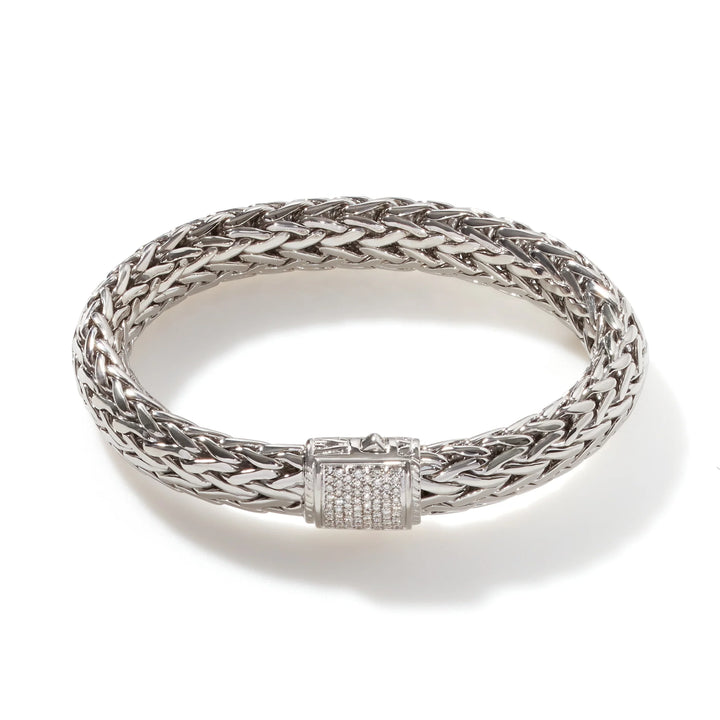 Classic Chain Bracelet with Diamonds