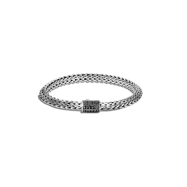 Tiga Classic Chain Bracelet with Black Sapphire