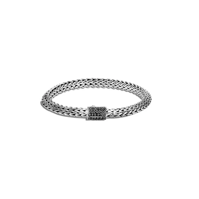 Tiga Classic Chain Bracelet with Black Sapphire