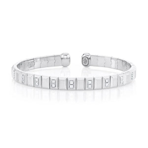 0.45ctw Diamond Geo Cut Cuff Bracelet