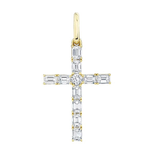 1.55ctw Diamond Cross Pendant