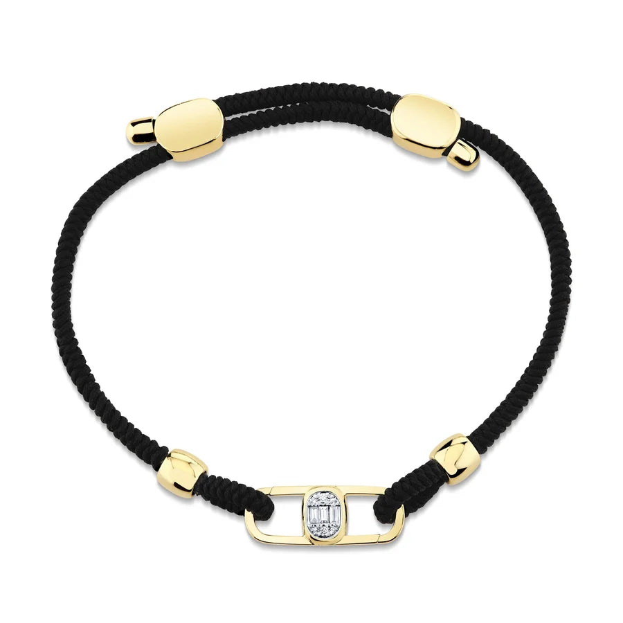 0.10ctw Diamond Odyx Cord Bracelet