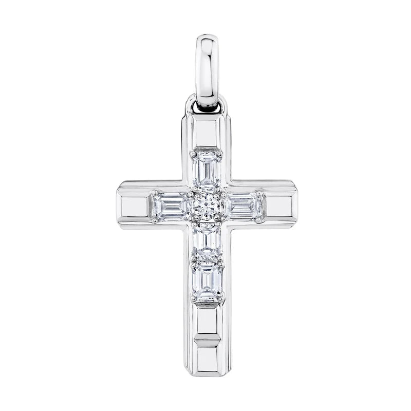 1.06ctw Diamond Cross Pendant