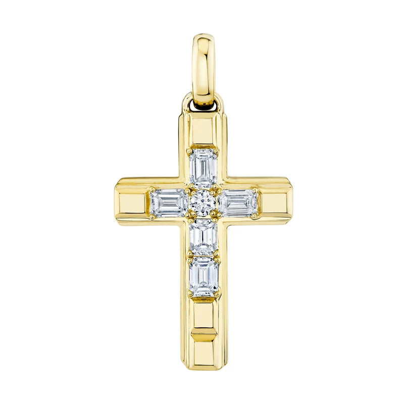 1.06ctw Diamond Cross Pendant