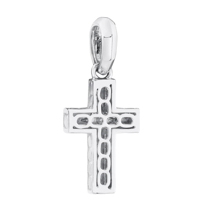 0.04ctw Diamond Star Cross Pendant