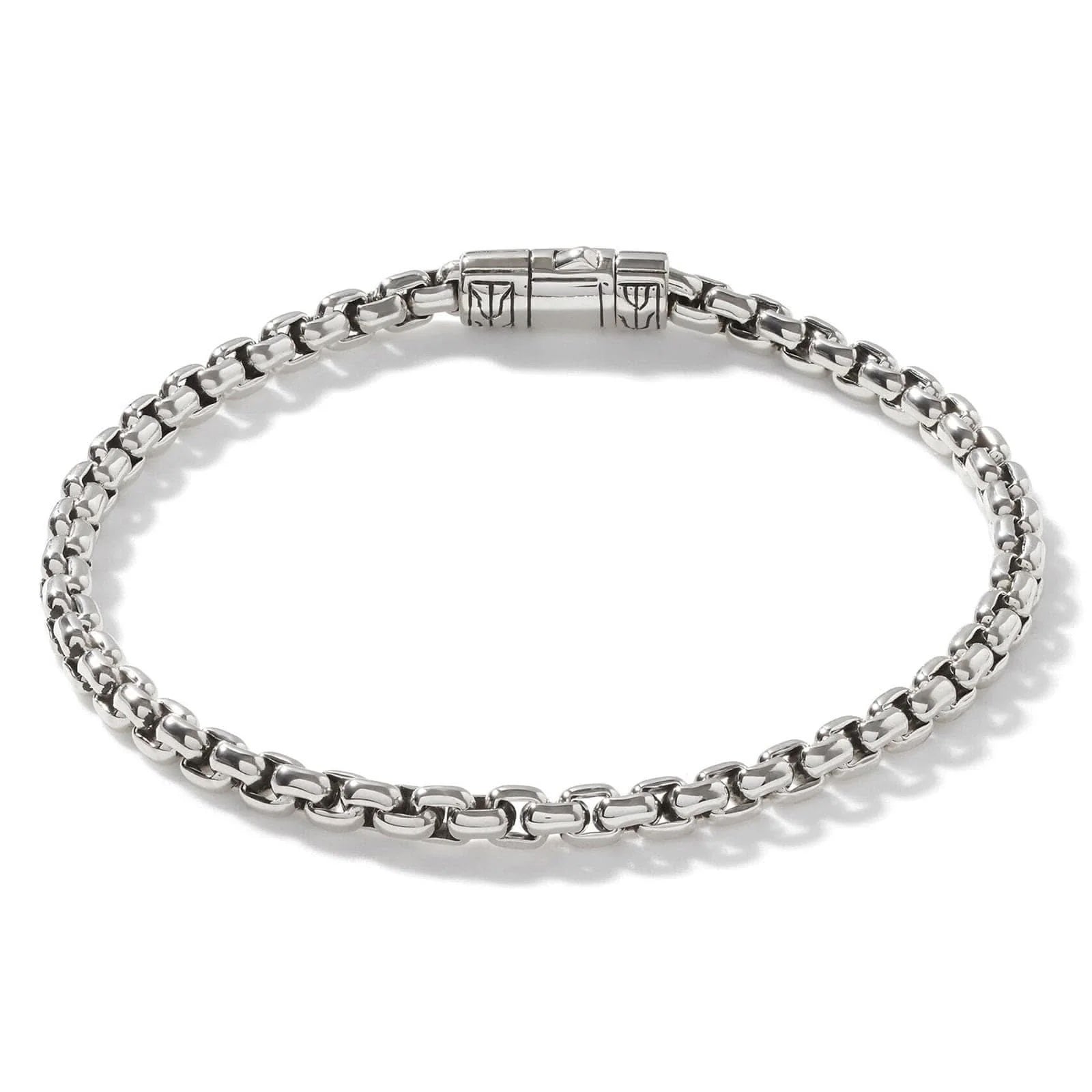 Sterling Silver Box Chain Bracelet 4MM