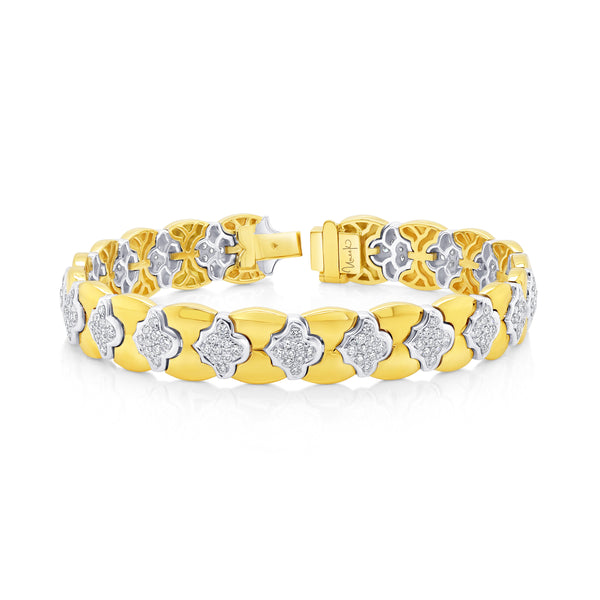 2.30ctw Diamond Quilt Fashion Bracelet