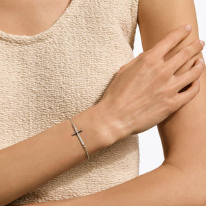 Classic Chain Silver Cross Bracelet
