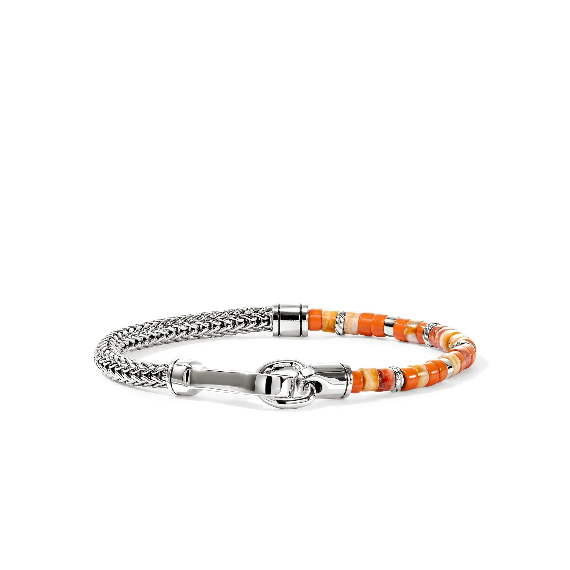 Sterling Silver Heishi Chain Bracelet