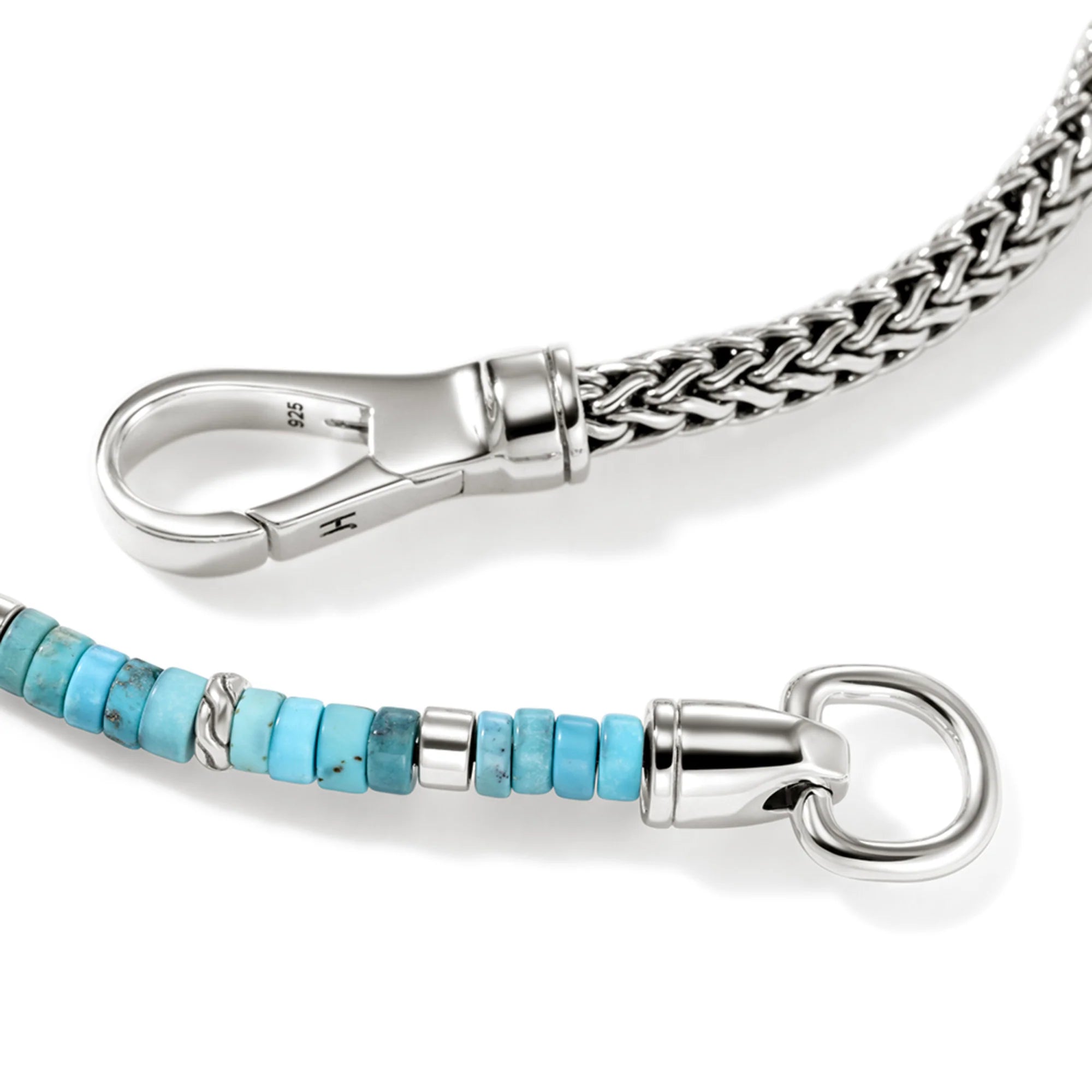 Sterling Silver Heishi Chain Bracelet