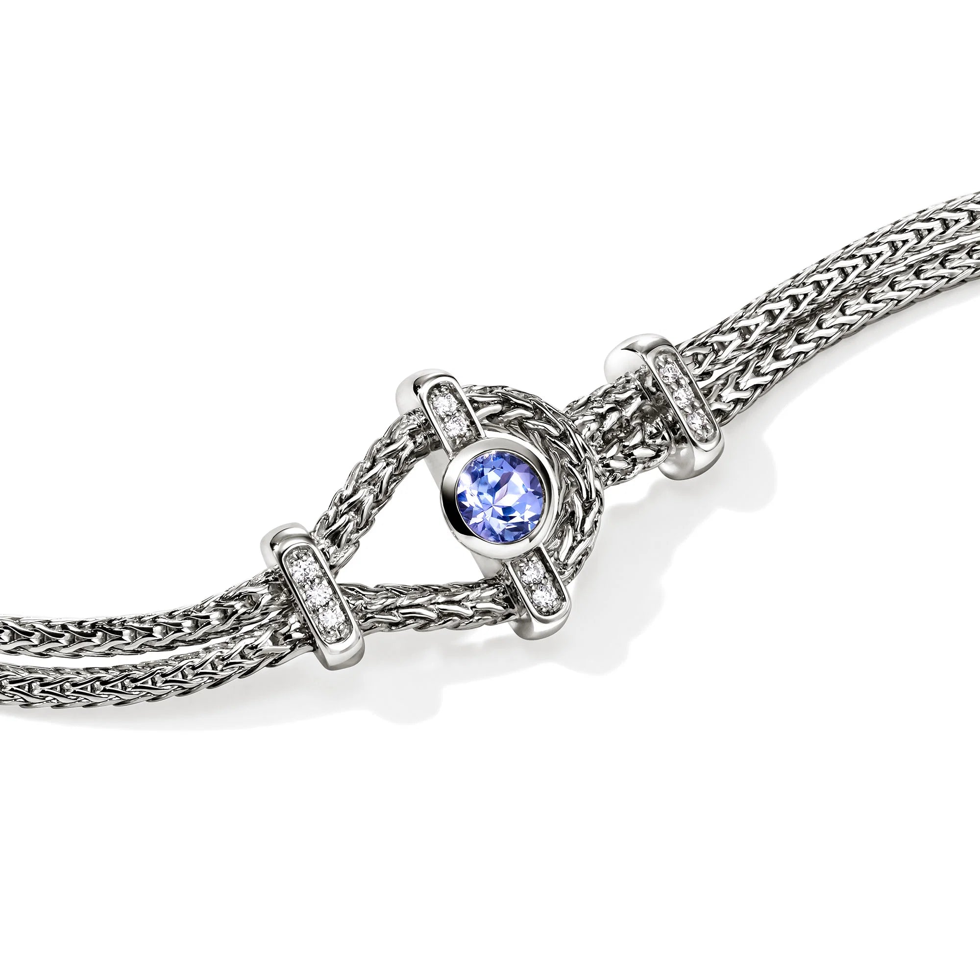Sterling Silver 3.6mm Icon Bracelet - Tanzanite