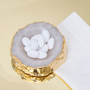 Cascita Bowl, Crystal & Gold