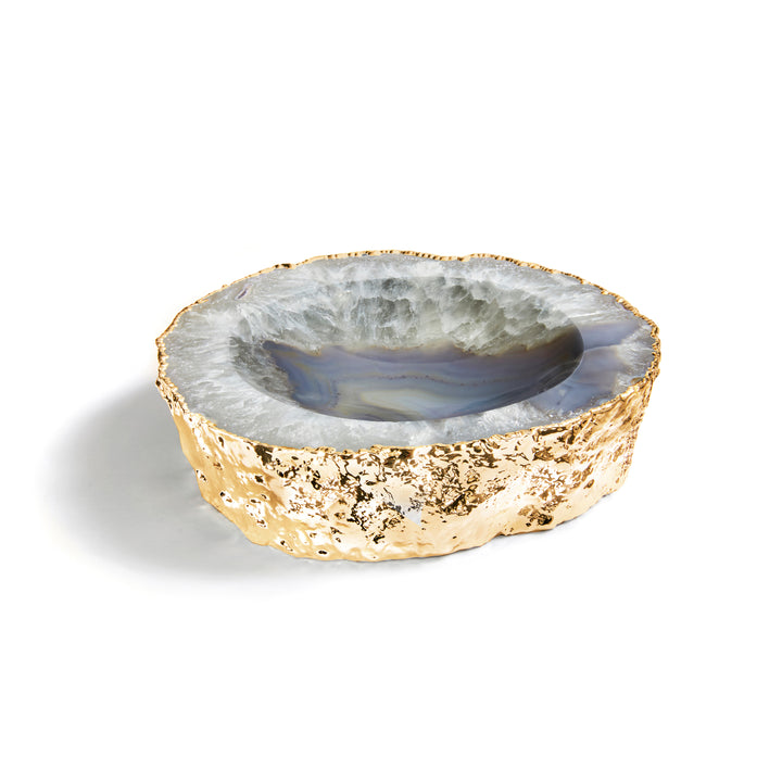 Casca Bowl, Agate & Gold