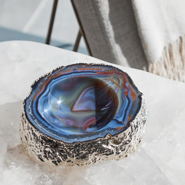 Casca Bowl, Agate & Silver