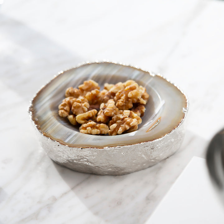 Casca Bowl, Agate & Silver