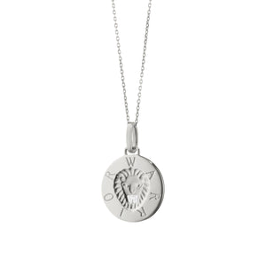 "Warrior" Lion Intaglio Sterling Silver Charm