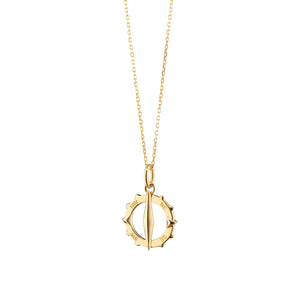Small "Points North" 18K Gold Charm