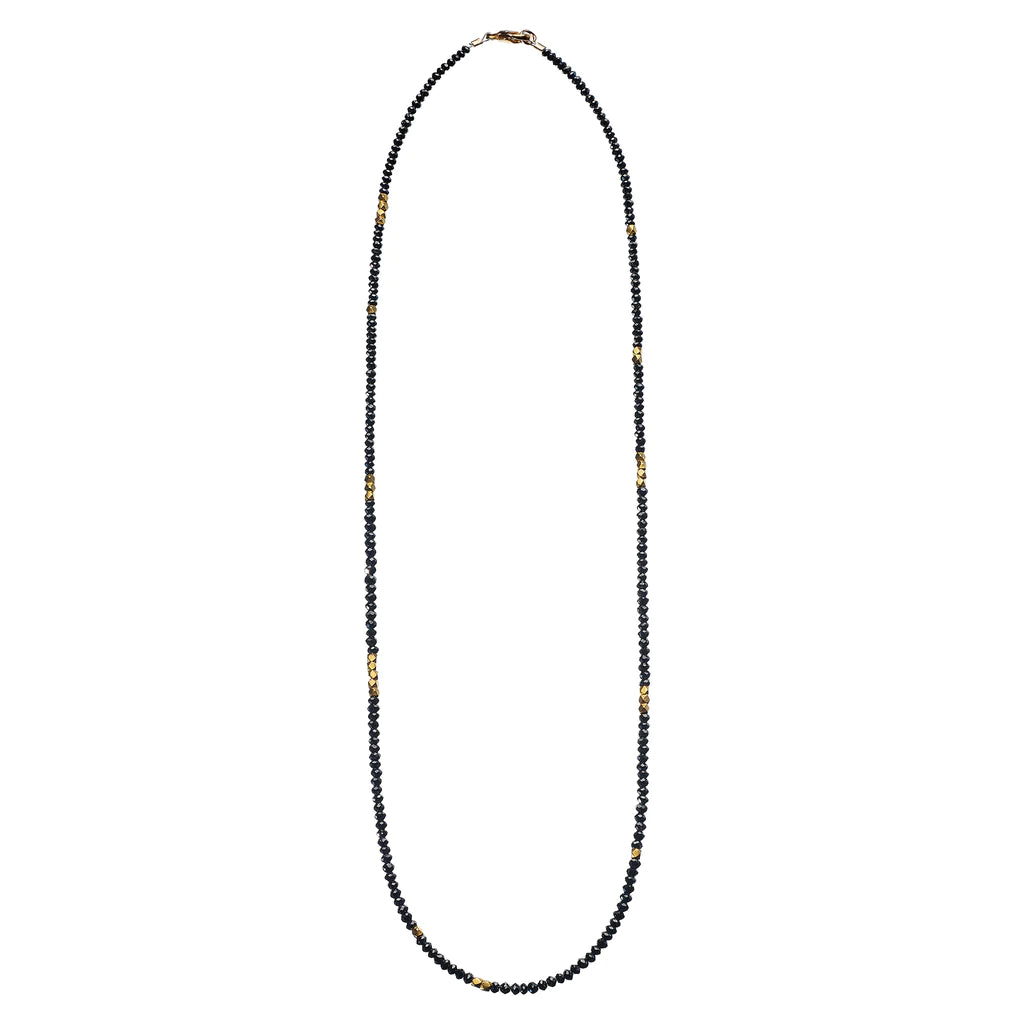 Noir Black Diamond and Gold Necklace