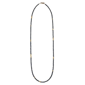 Noir Black Diamond and Gold Necklace