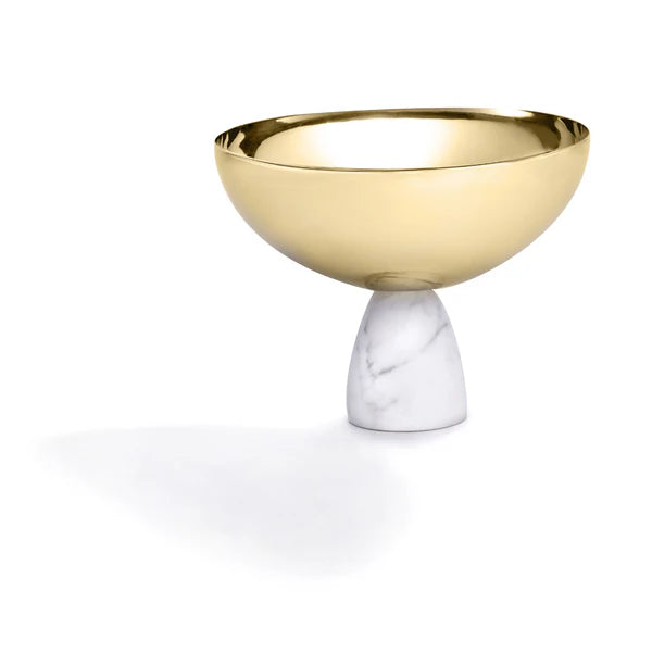 Coluna Nut Bowl, Marble & Gold