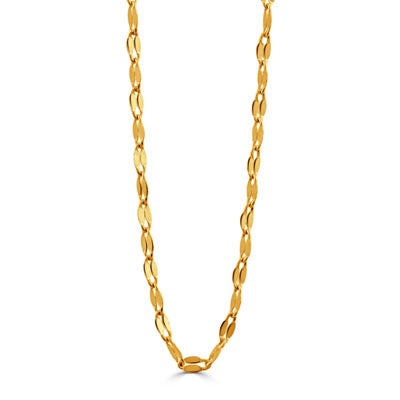 18K Yellow Gold 18" Fancy Chain