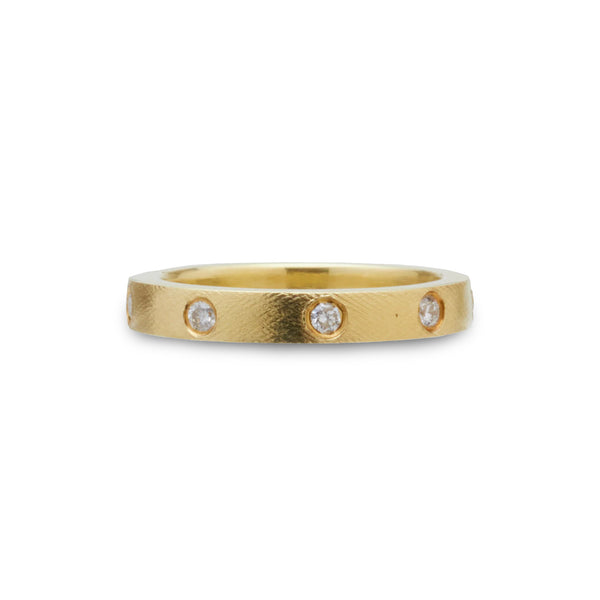 Yellow Gold Diamond Band Ring