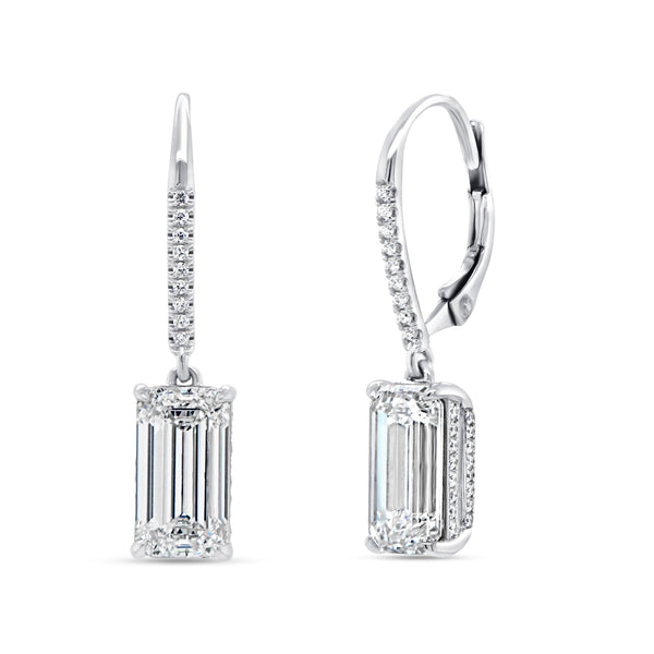 6.38ctw Diamond Drop Earrings