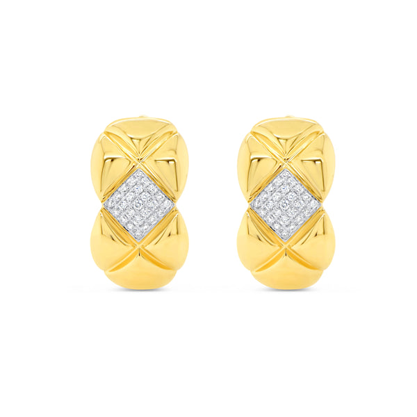 0.14ctw Diamond Huggie Earrings