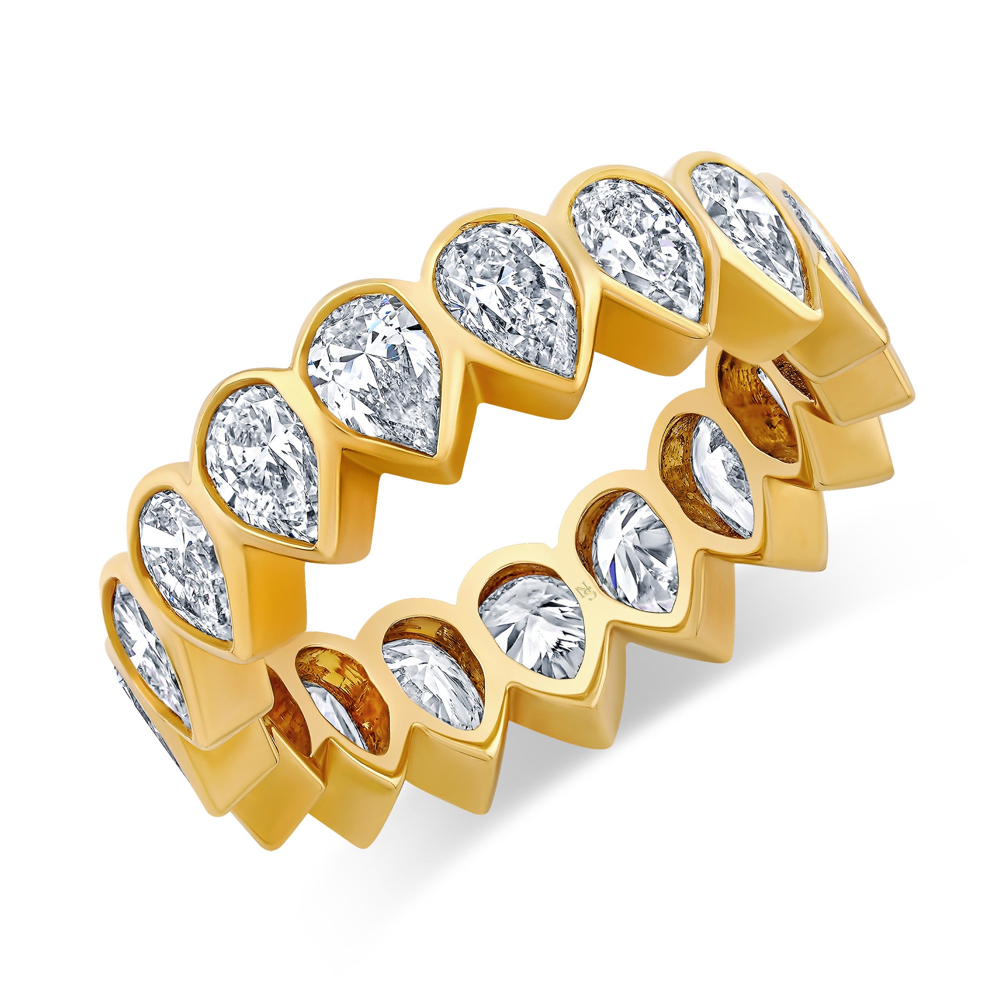 4.06ctw Pear Cut Diamond Ring