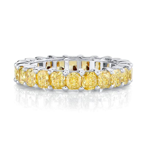 7.56ctw Yellow Diamond Eternity band