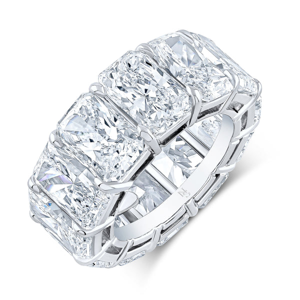 24.10ctw Radiant Diamond Eternity Band