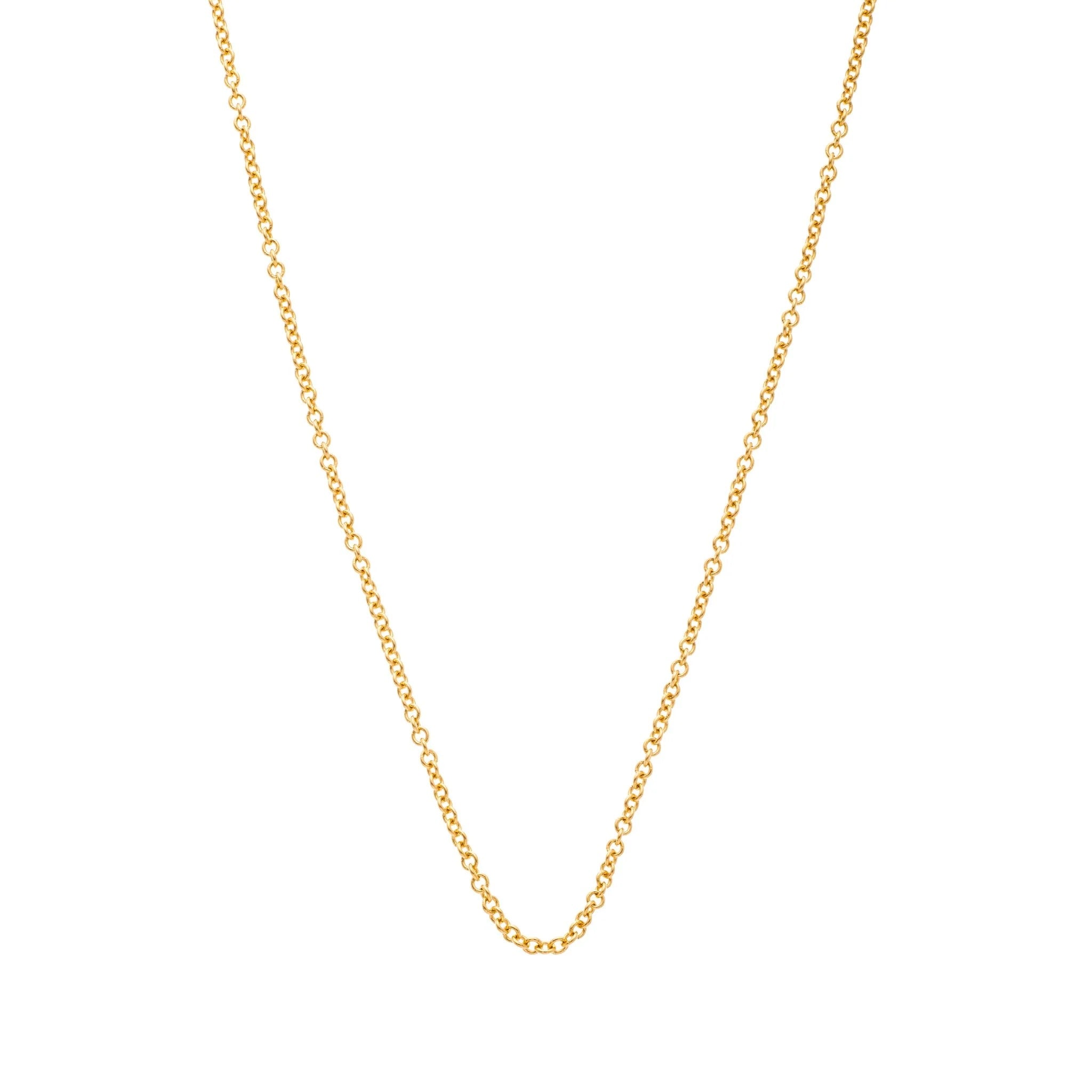 18K Yellow Gold Oval Link Chain