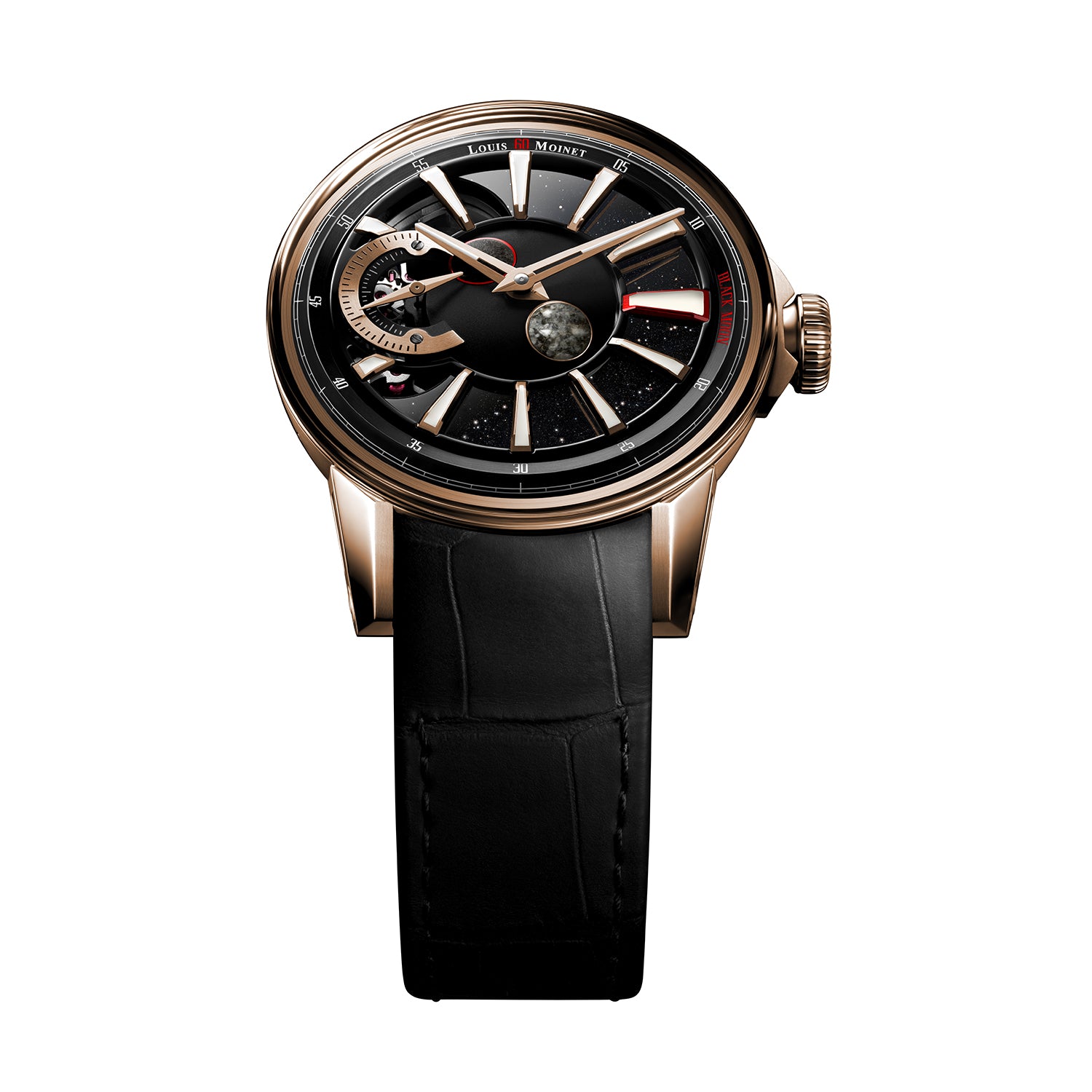 Louis Moinet Black Moon 18K Red Gold