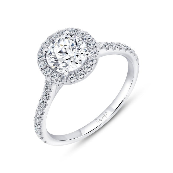 0.37ctw Diamond Halo Engagement Ring