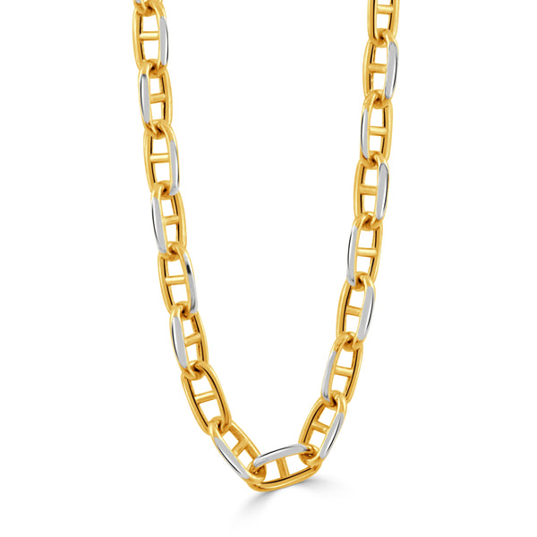 18K Yellow Gold 18" Mariner Chain