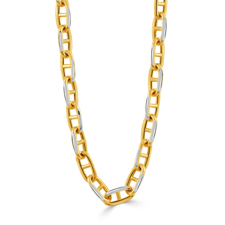 18K Yellow Gold 18" Mariner Chain
