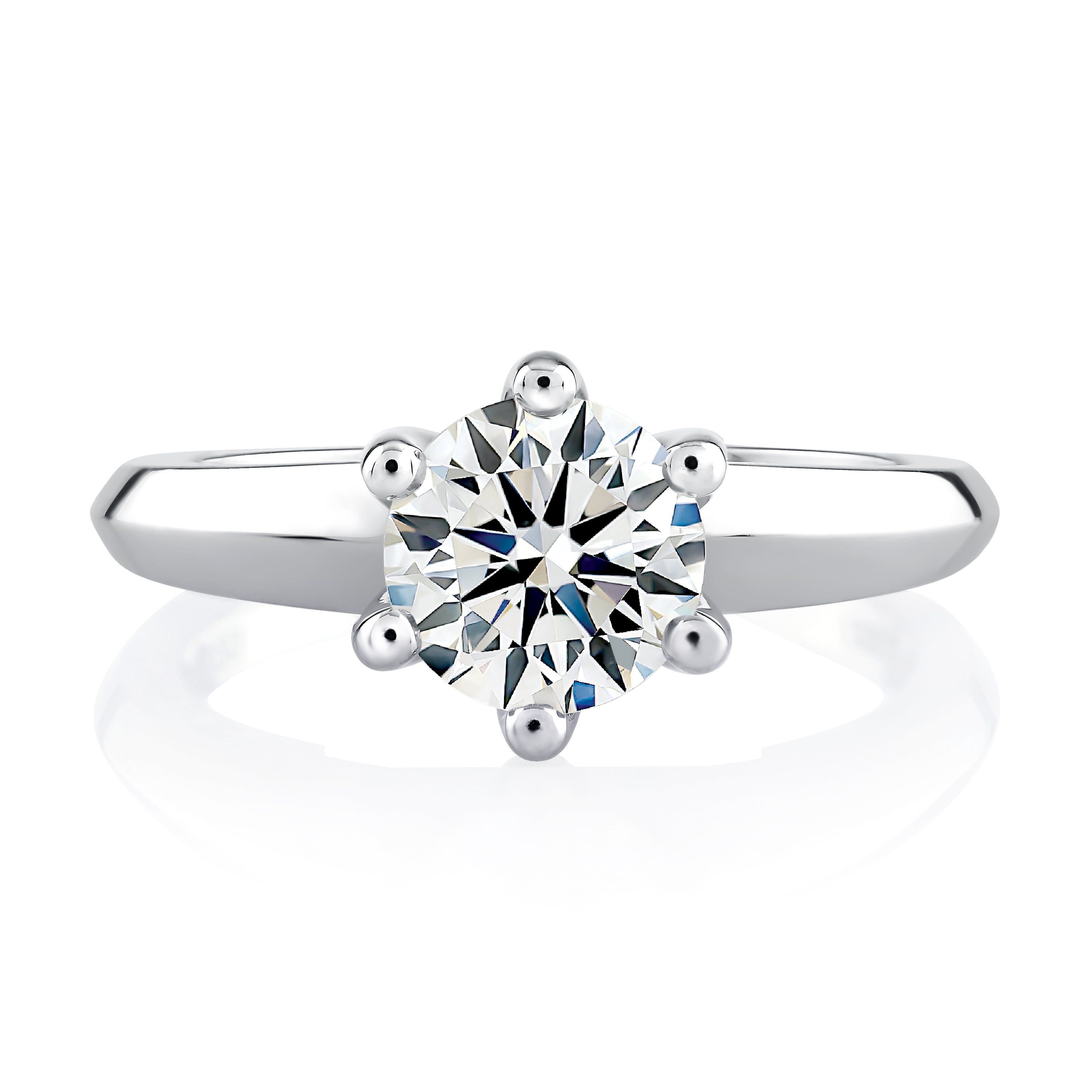 Classic Six Prong Solitaire Engagement Ring