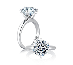 Classic Six Prong Solitaire Engagement Ring