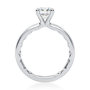Classic Four Prongs Solitaire Round Center Diamond Engagement Ring
