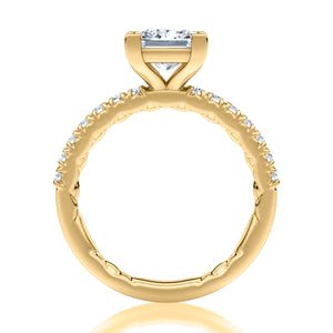 V-Tip Prong Princess Cut Diamond Engagement Ring