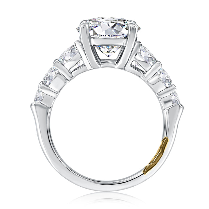 Seven Stone Round Diamond Engagement Ring