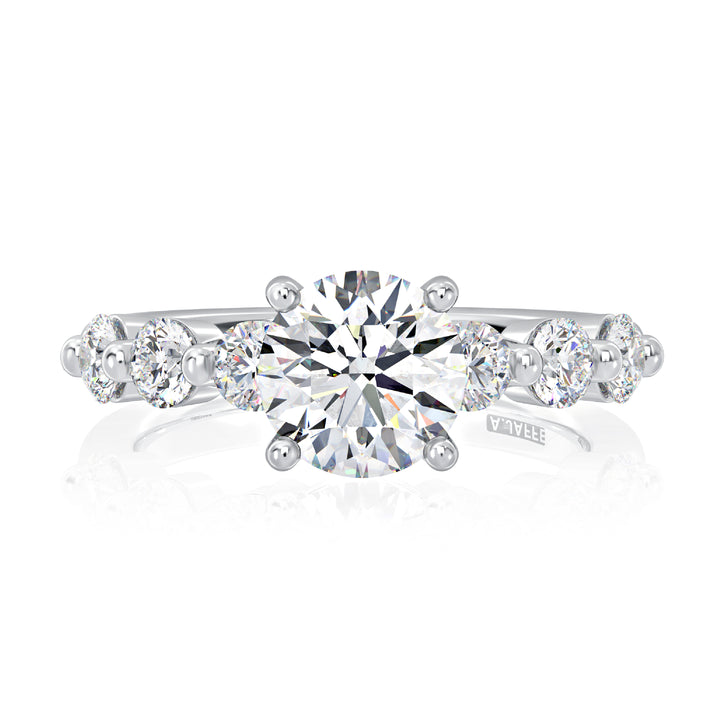 Seven Stone Round Diamond Engagement Ring