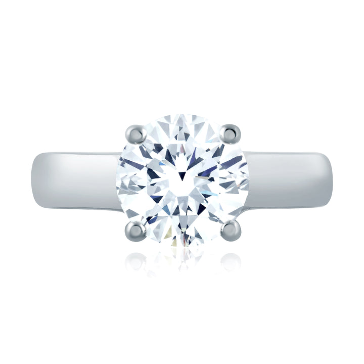 Classic Trellis Solitaire Engagement Ring