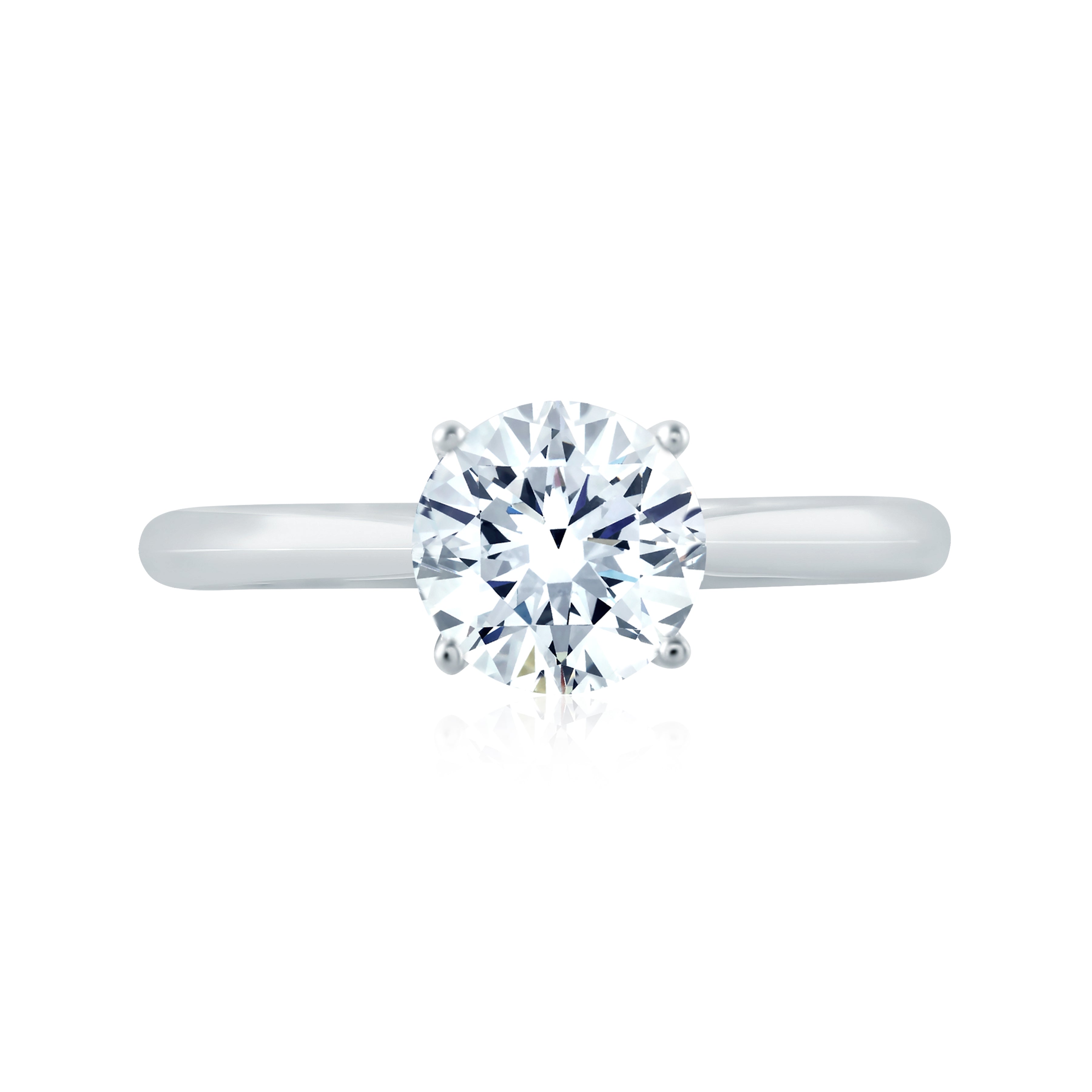 Solitaire Engagement Ring with Peek-a-Boo Diamonds – Gunderson's Jewelers