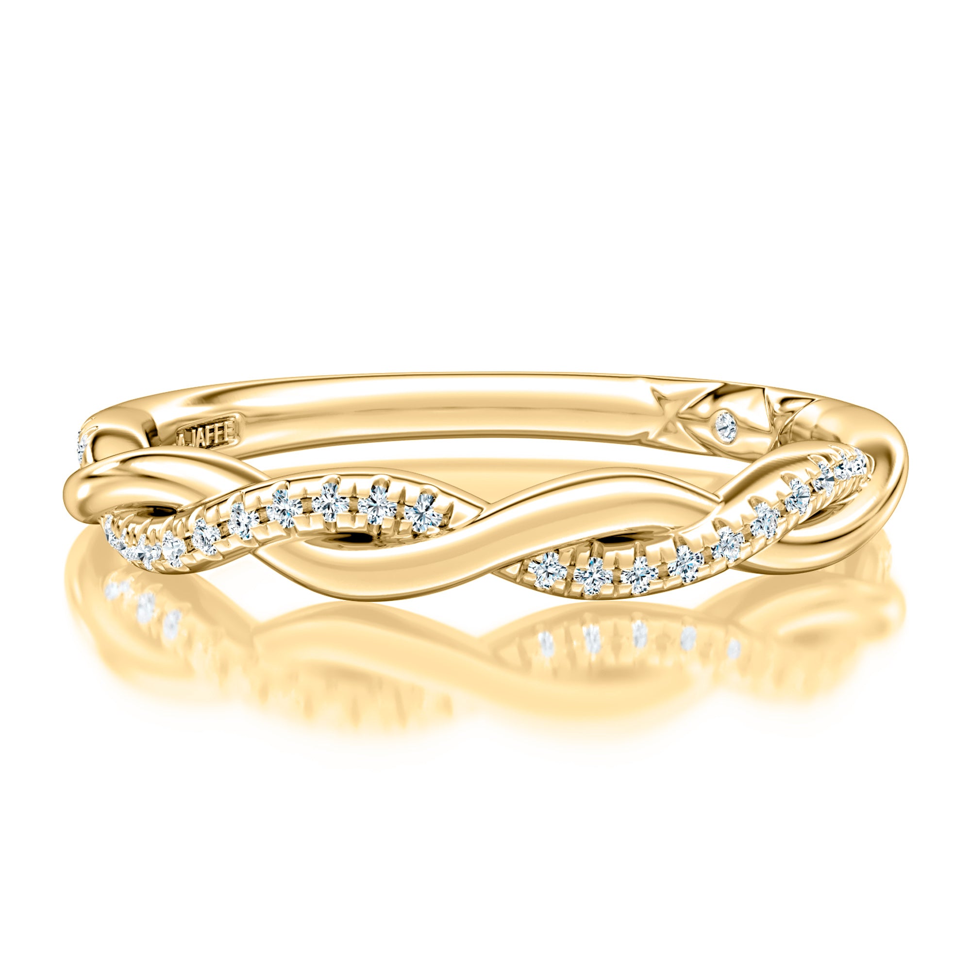 0.10ctw Diamond Twist Band