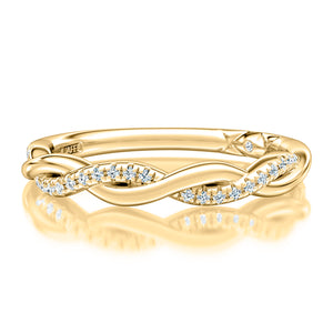 0.10ctw Diamond Twist Band