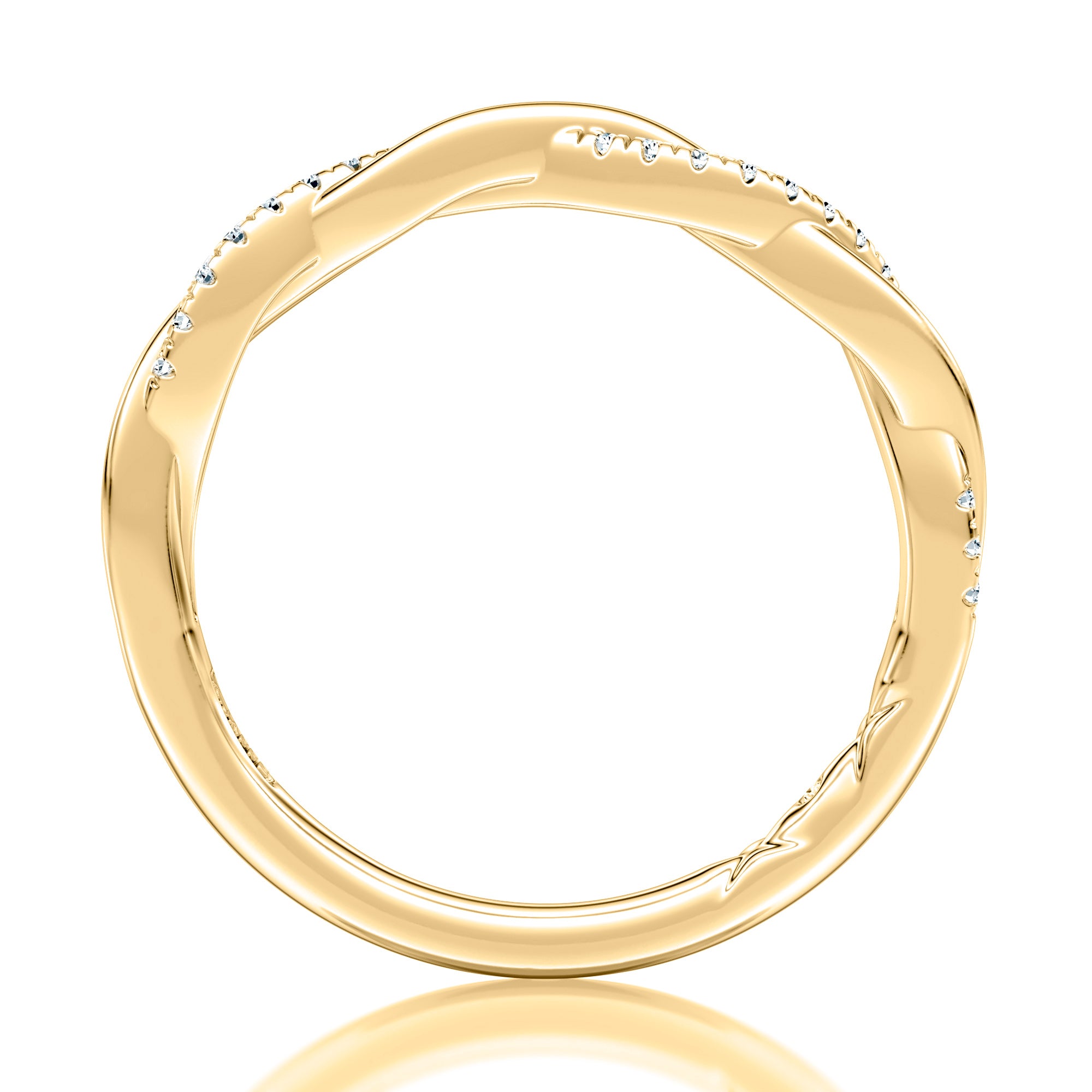 0.10ctw Diamond Twist Band