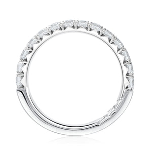 0.76ctw Halfway Heritage Pave Diamond Band