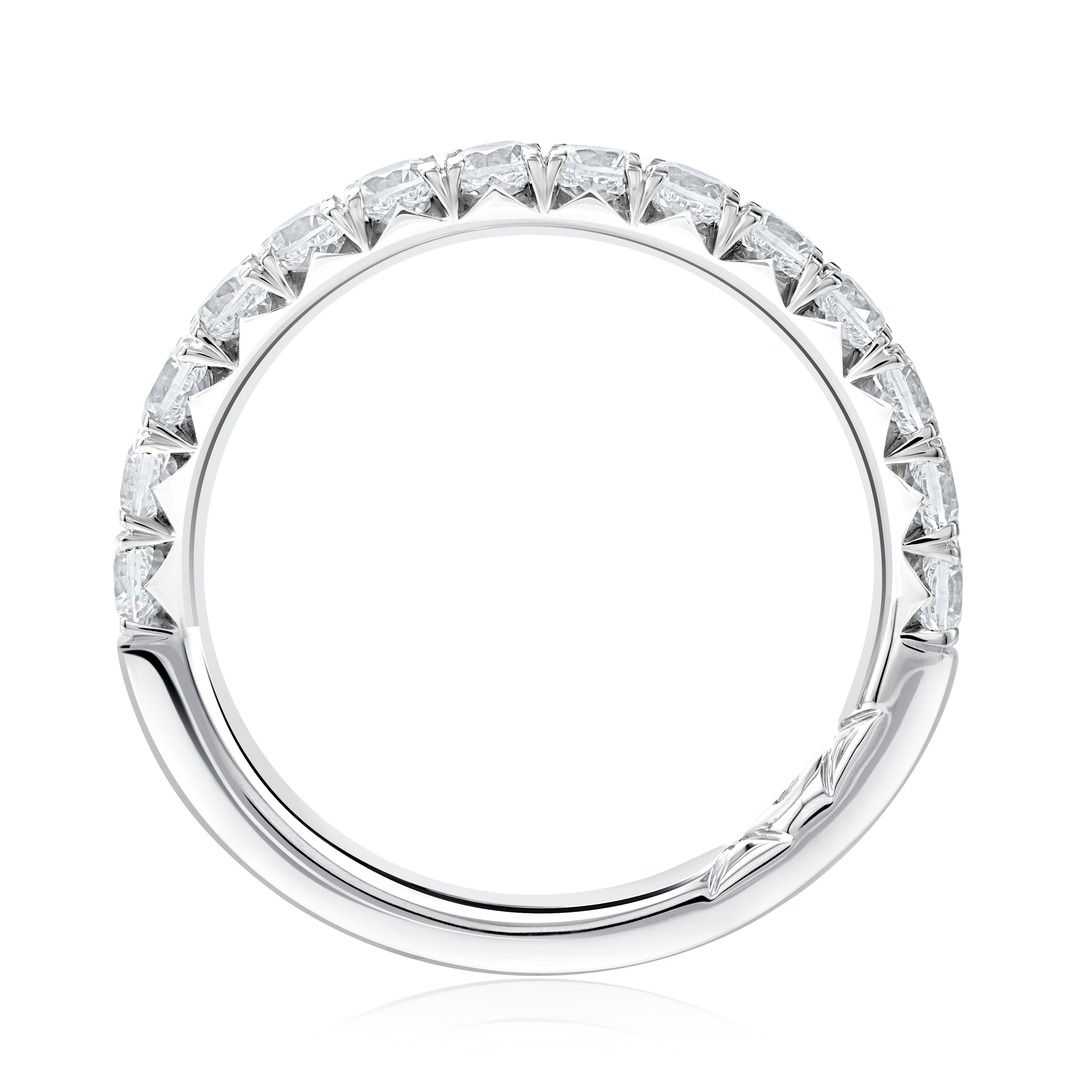 0.76ctw Halfway Heritage Pave Diamond Band