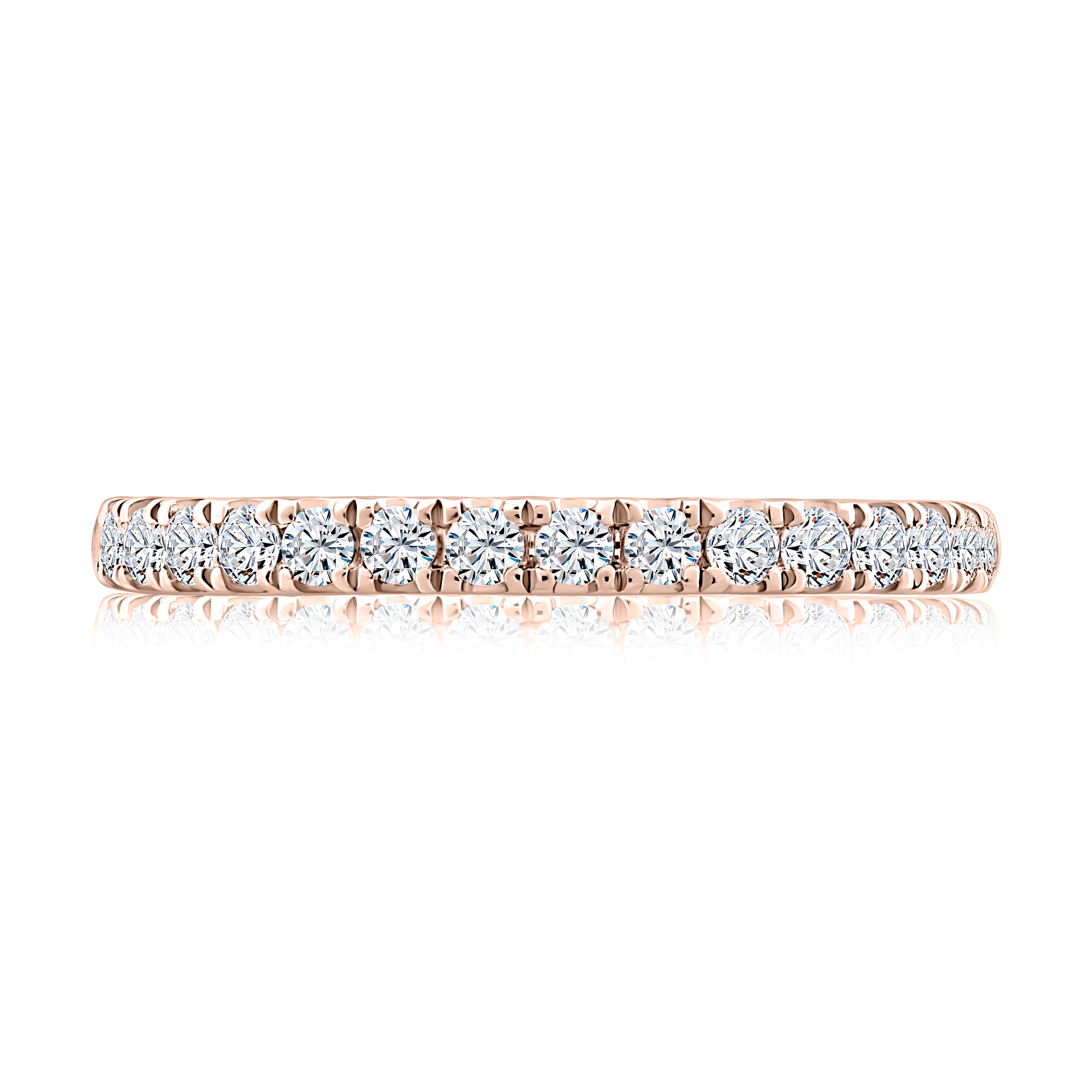 0.35ctw Halfway Pave Diamond Band
